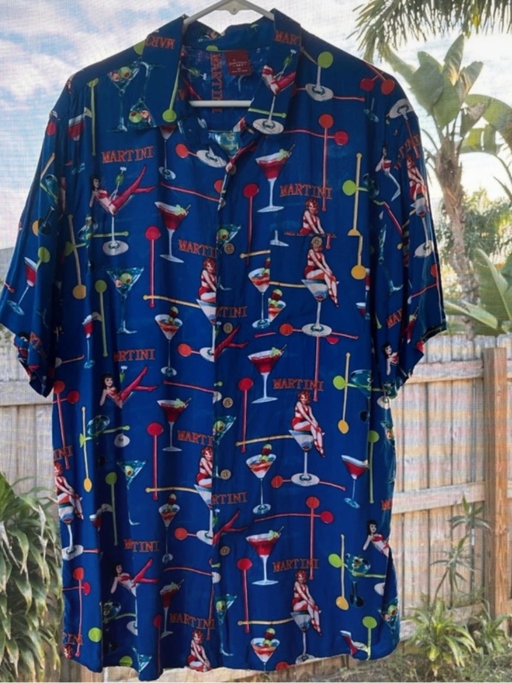 Junction West men's Hawaiian shirt martinis
